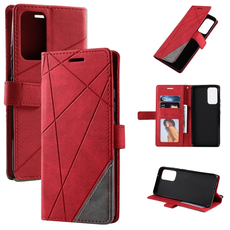 For Xiaomi Redmi Note 11 Skin Feel Splicing Leather Phone Case