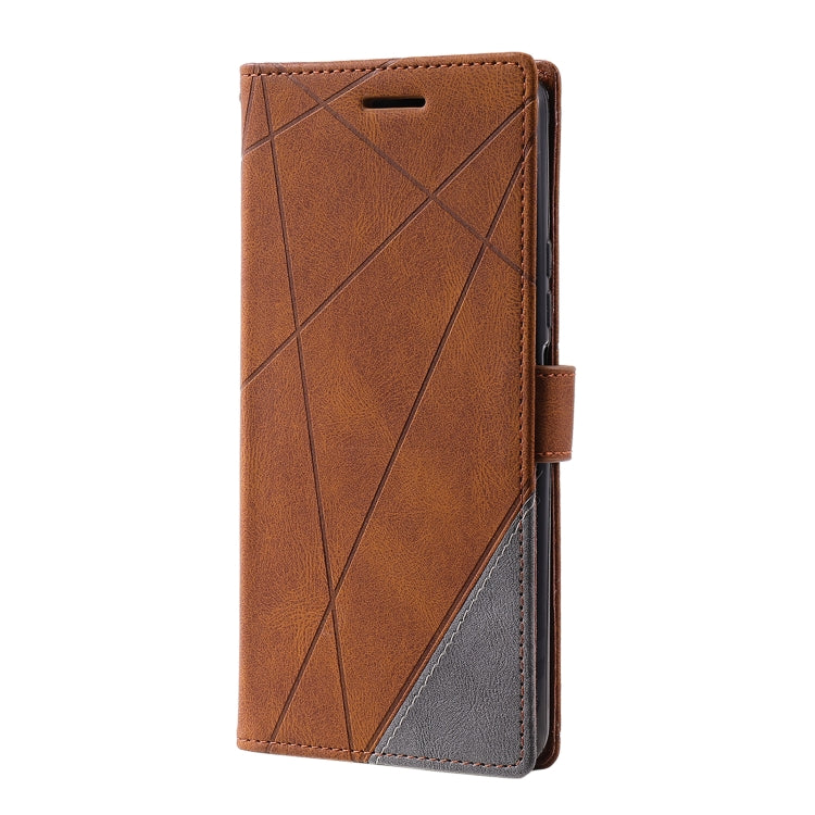 For Xiaomi Redmi K40S Skin Feel Splicing Leather Phone Case