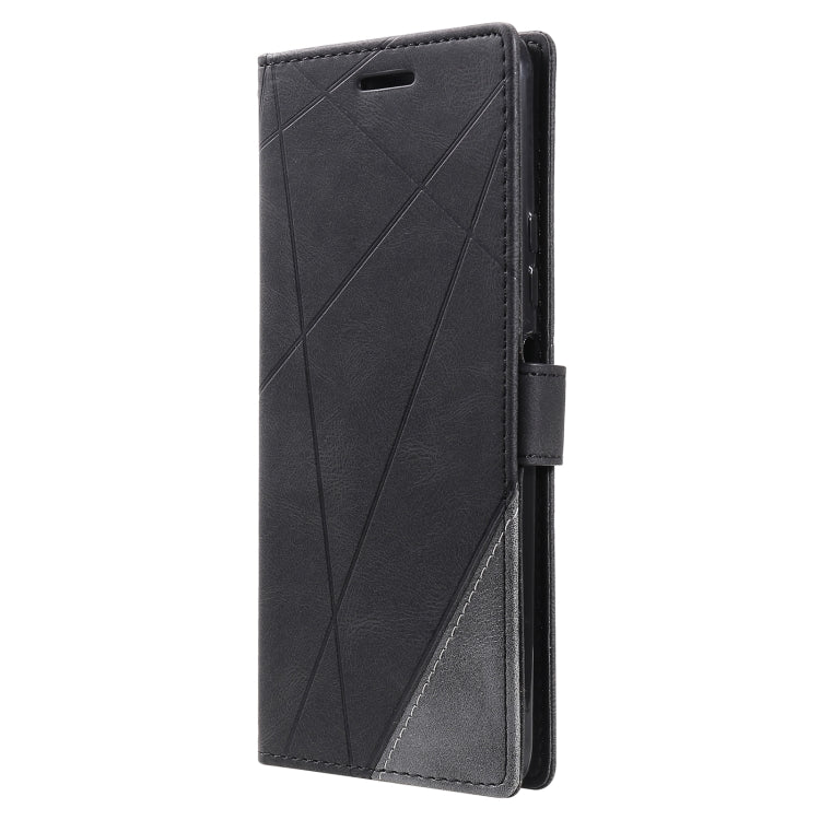 For Xiaomi Redmi Note 11S Skin Feel Splicing Leather Phone Case