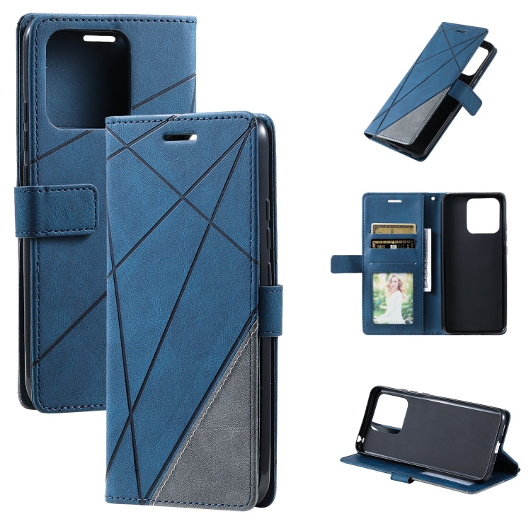 For Xiaomi Redmi 10C 4G Global/10 India Skin Feel Splicing Leather Phone Case