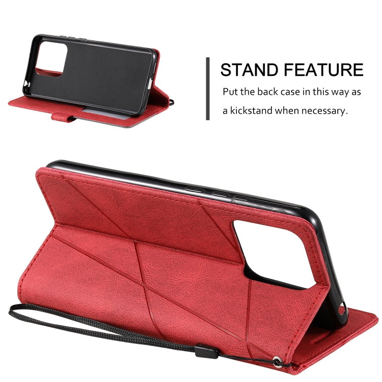 For Xiaomi Redmi 10C 4G Global/10 India Skin Feel Splicing Leather Phone Case