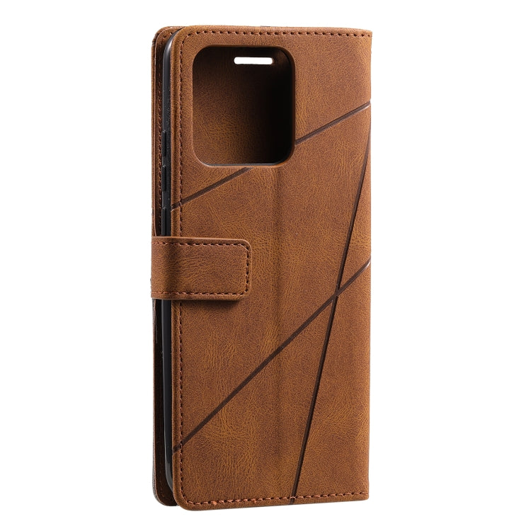 For Xiaomi Redmi 10C 4G Global/10 India Skin Feel Splicing Leather Phone Case