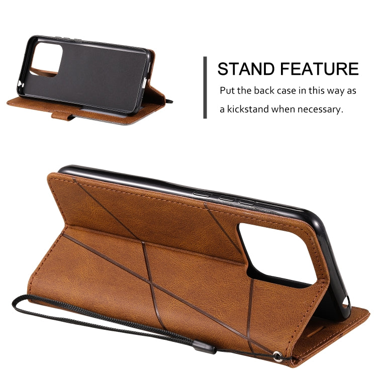 For Xiaomi Redmi 10C 4G Global/10 India Skin Feel Splicing Leather Phone Case