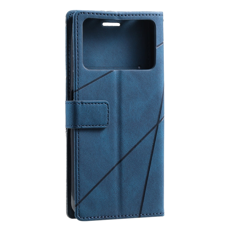 For Xiaomi Poco M4 Pro 5G Skin Feel Splicing Leather Phone Case