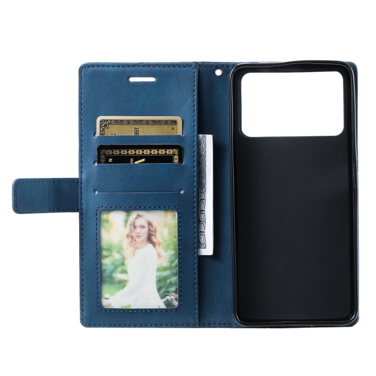 For Xiaomi Poco M4 Pro 5G Skin Feel Splicing Leather Phone Case
