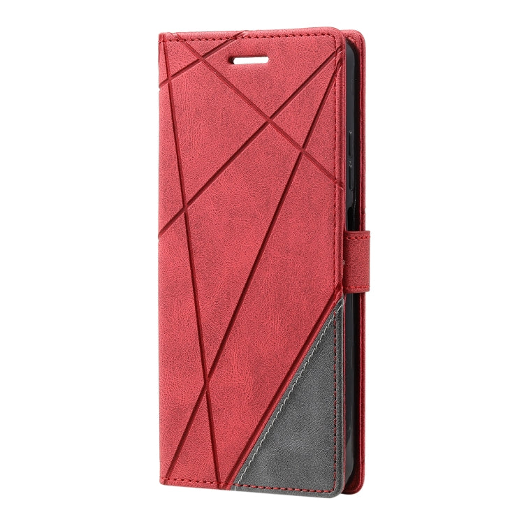 For Xiaomi Poco M4 Pro 5G Skin Feel Splicing Leather Phone Case