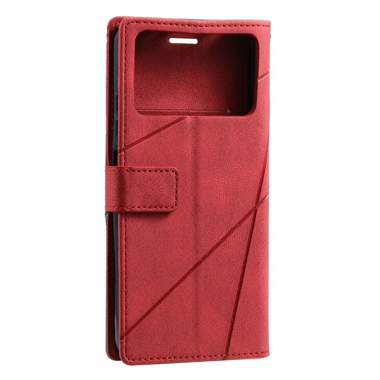 For Xiaomi Poco M4 Pro 5G Skin Feel Splicing Leather Phone Case