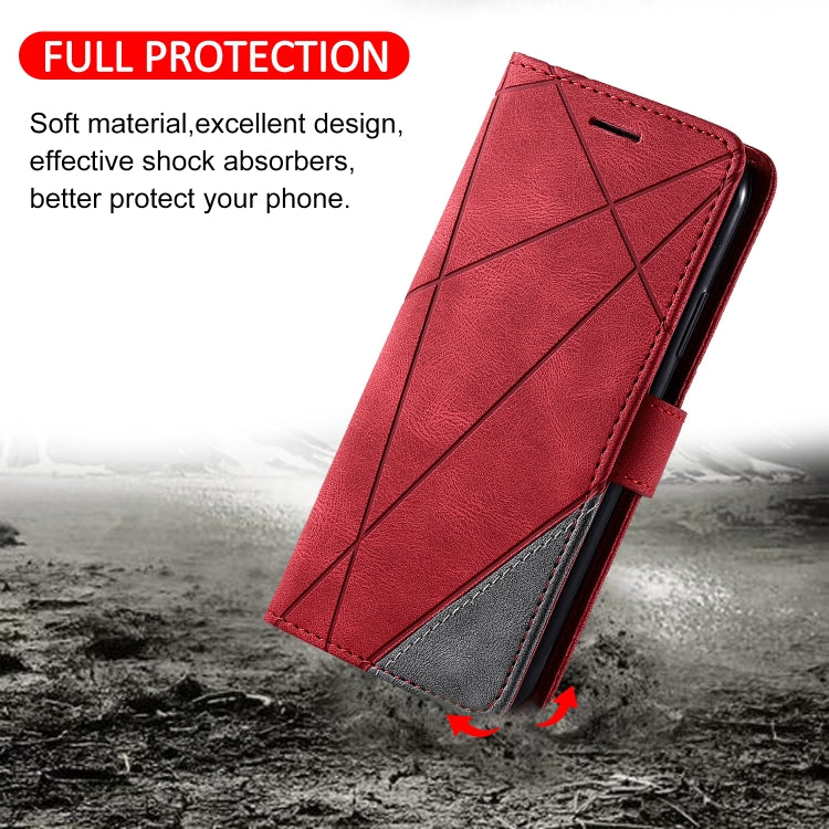 For Xiaomi Poco M4 Pro 5G Skin Feel Splicing Leather Phone Case