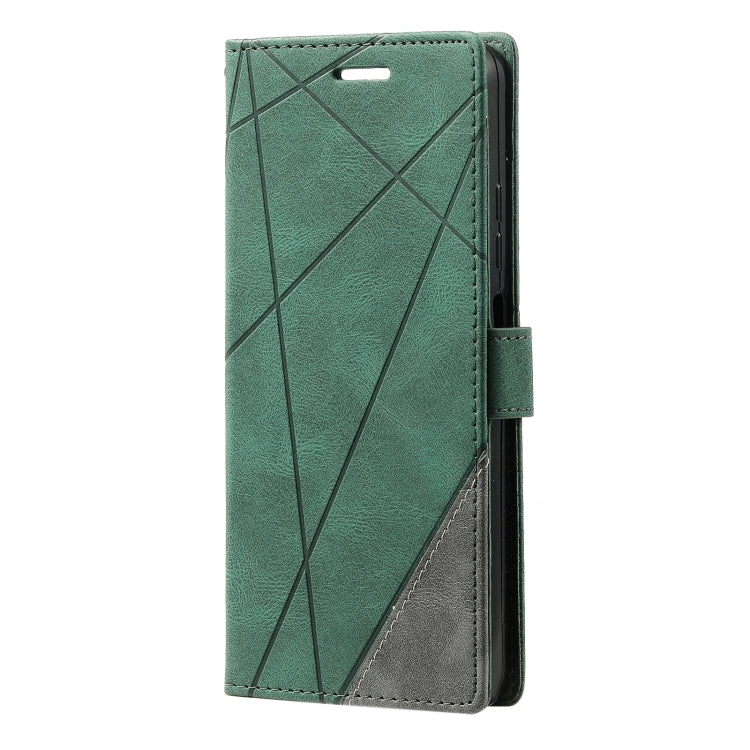 For Xiaomi Poco M4 Pro 5G Skin Feel Splicing Leather Phone Case