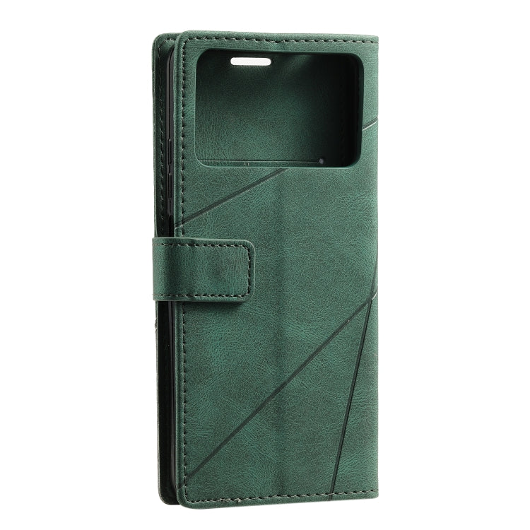 For Xiaomi Poco M4 Pro 5G Skin Feel Splicing Leather Phone Case