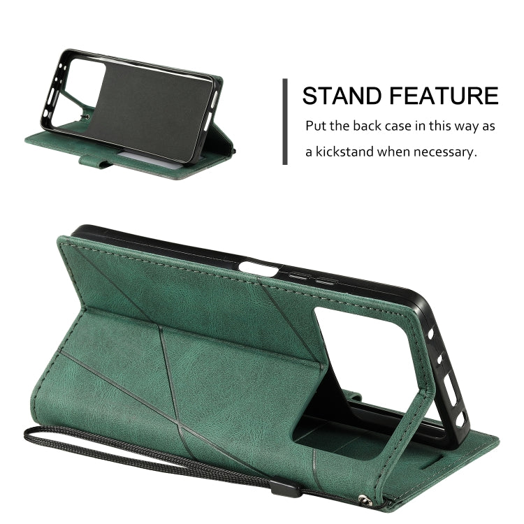 For Xiaomi Poco M4 Pro 5G Skin Feel Splicing Leather Phone Case