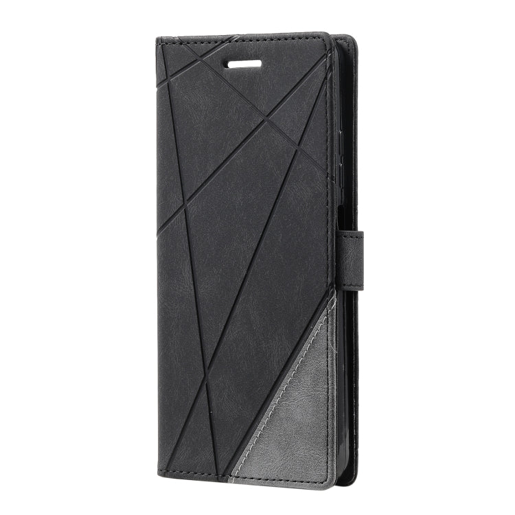 For Xiaomi Poco M4 Pro 5G Skin Feel Splicing Leather Phone Case