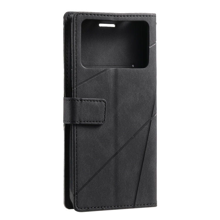 For Xiaomi Poco M4 Pro 5G Skin Feel Splicing Leather Phone Case