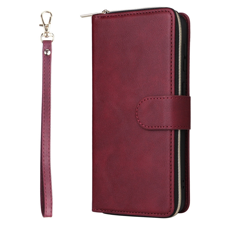 For Samsung Galaxy A53 5G 9 Card Slots Zipper Wallet Bag Leather Phone Case