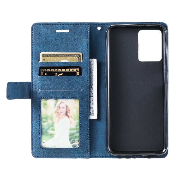 For OPPO Realme 9 Pro+ Skin Feel Splicing Leather Phone Case