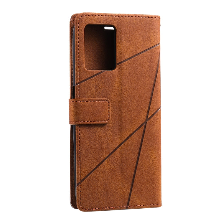 For OPPO Realme 9 Pro Skin Feel Splicing Leather Phone Case
