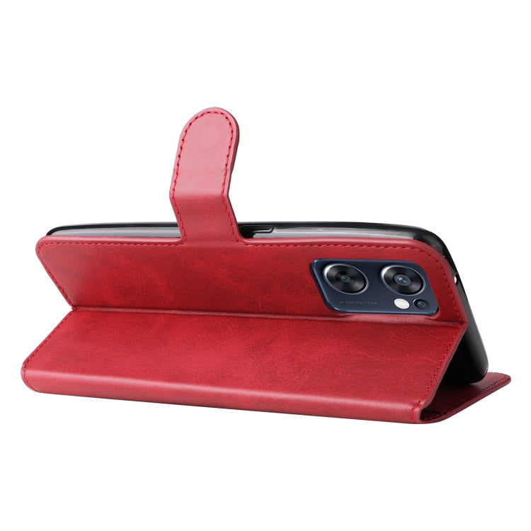 For OPPO Reno7 SE 5G Classic Calf Texture Flip Leather Case