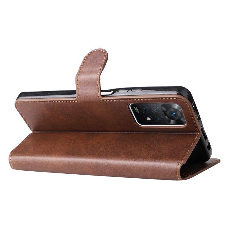 For Xiaomi Redmi Note 11 Pro 4G / 5G Classic Calf Texture Flip Leather Case