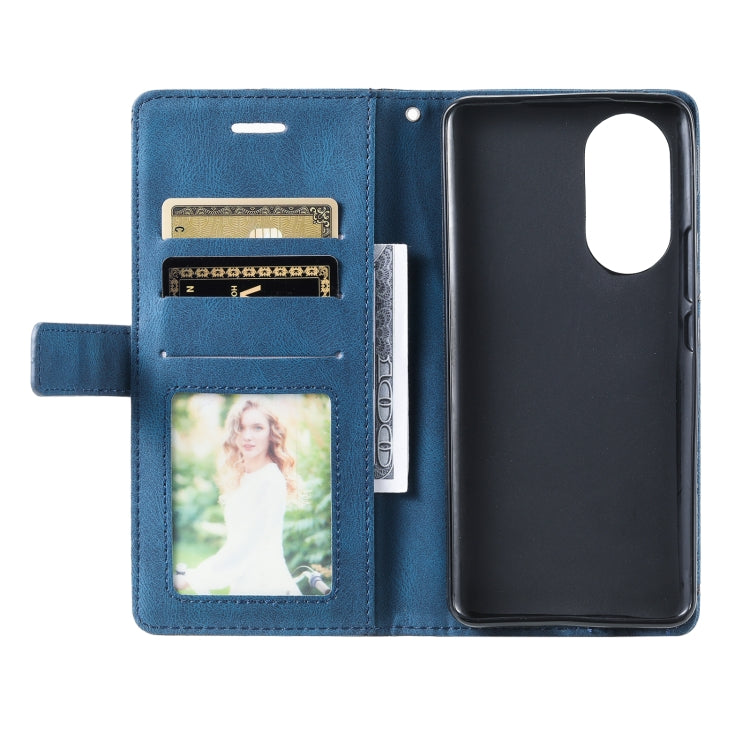 For Honor 50 Skin Feel Splicing Leather Phone Case