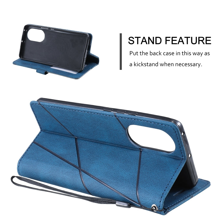 For Honor 50 Pro Skin Feel Splicing Leather Phone Case