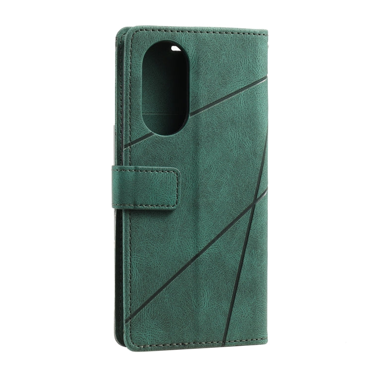 For Honor 50 Pro Skin Feel Splicing Leather Phone Case