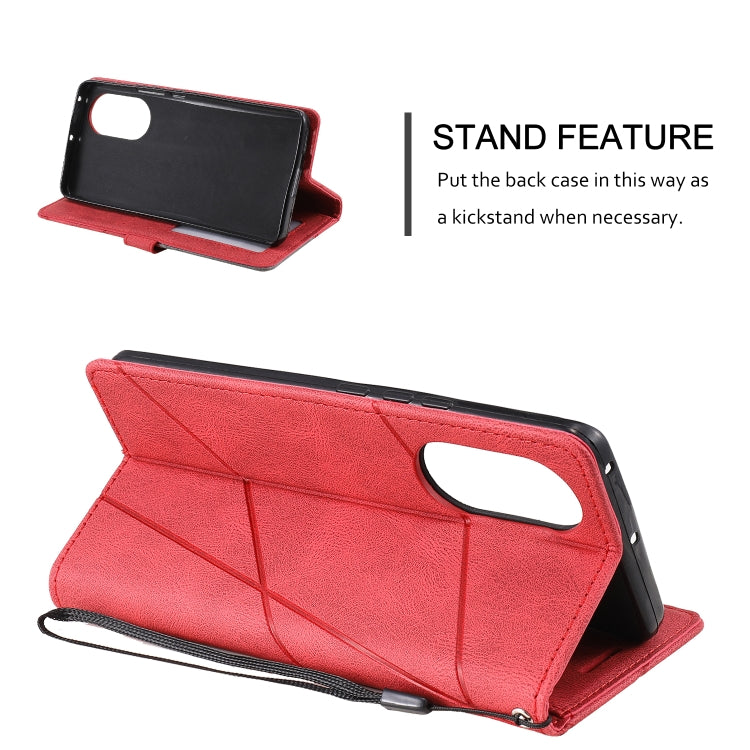 For Honor 50 Pro Skin Feel Splicing Leather Phone Case