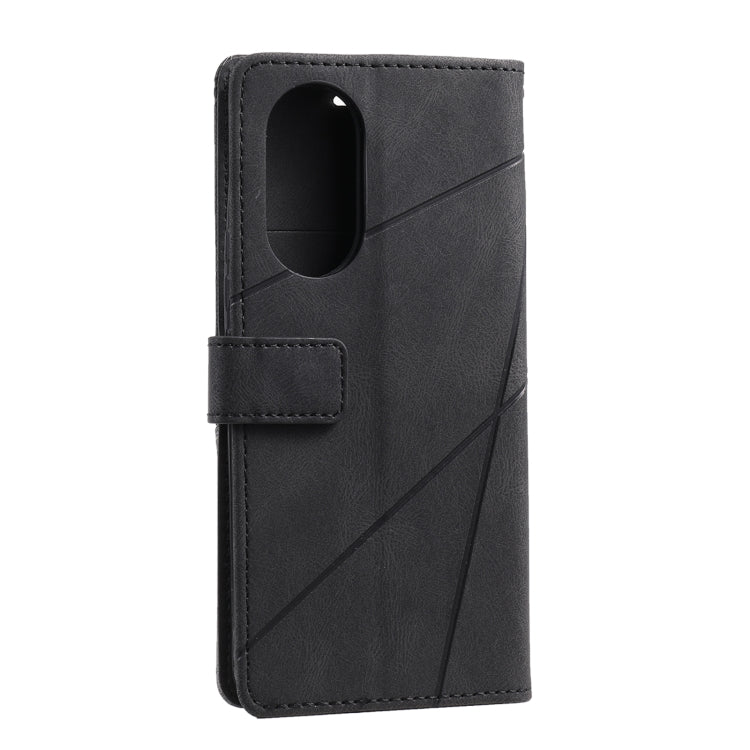 For Honor 50 Pro Skin Feel Splicing Leather Phone Case