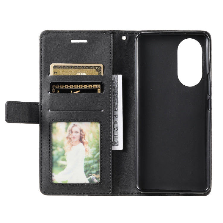 For Honor 50 Pro Skin Feel Splicing Leather Phone Case
