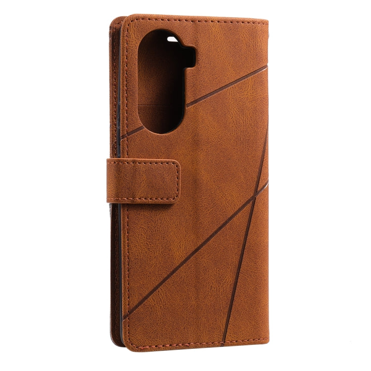For Honor 60 Pro Skin Feel Splicing Leather Phone Case