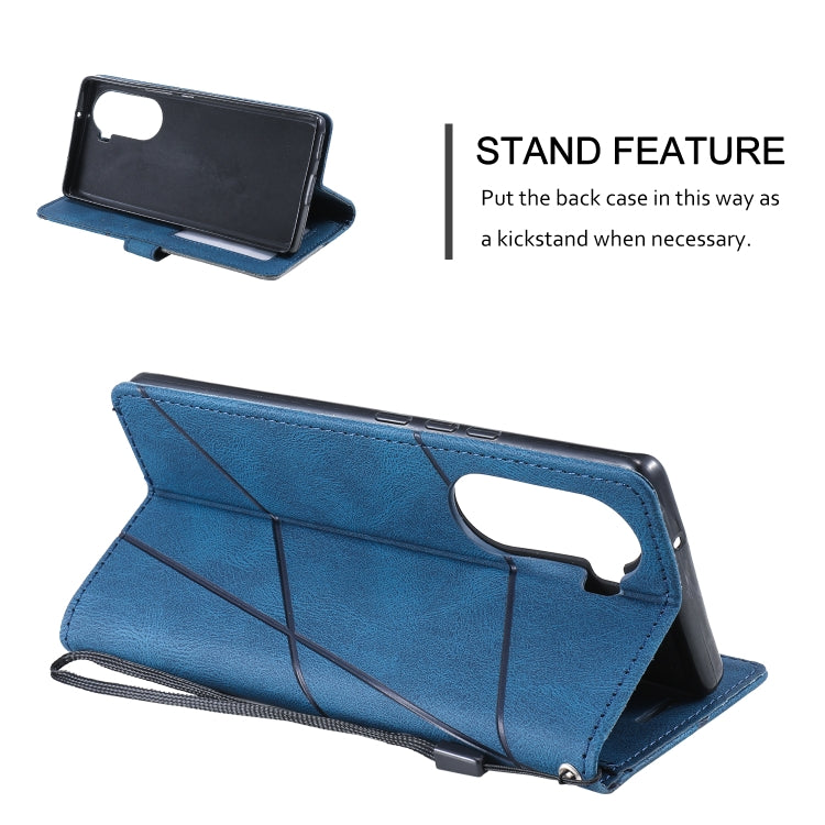 For Honor 60 Pro Skin Feel Splicing Leather Phone Case