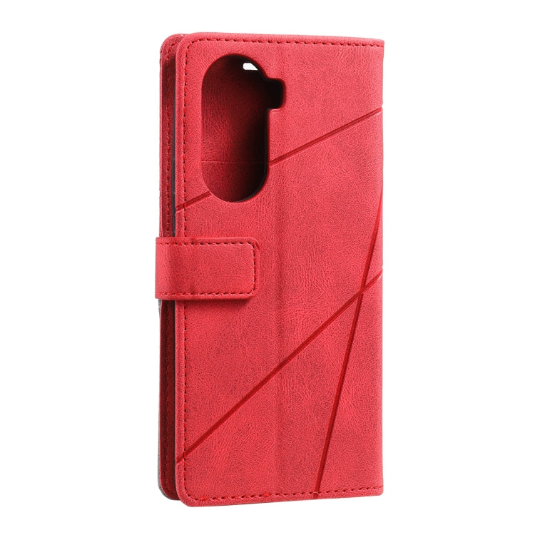 For Honor 60 Pro Skin Feel Splicing Leather Phone Case
