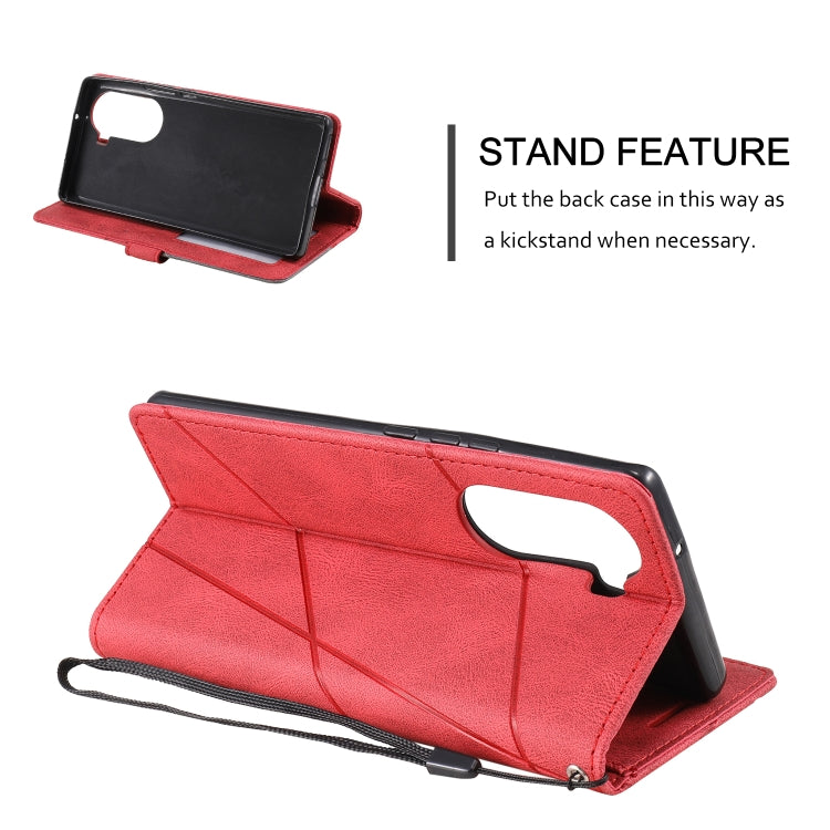 For Honor 60 Pro Skin Feel Splicing Leather Phone Case