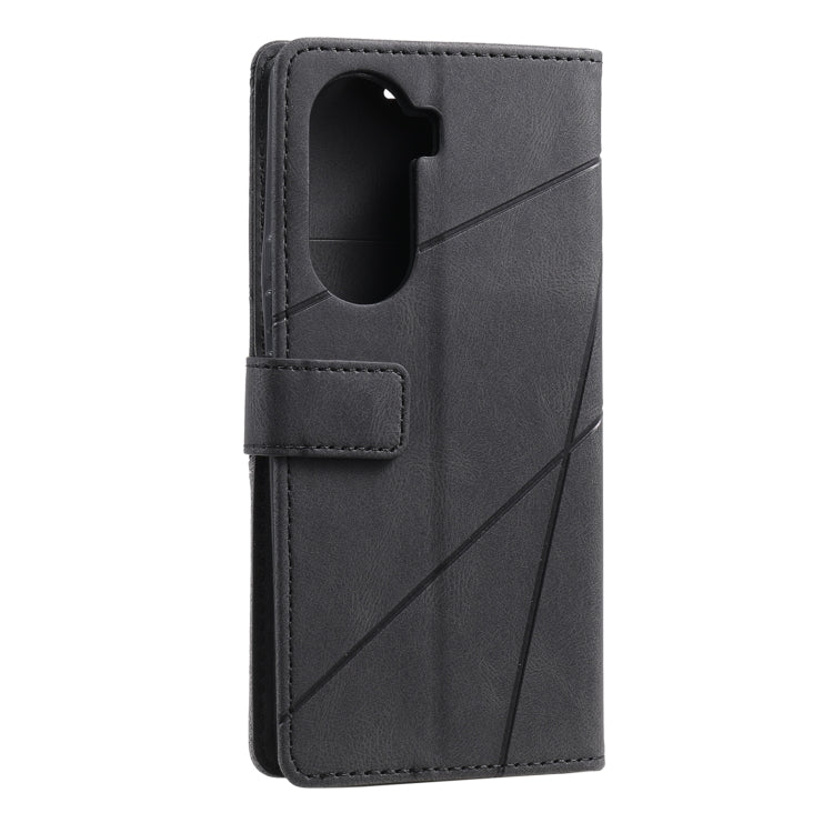 For Honor 60 Pro Skin Feel Splicing Leather Phone Case