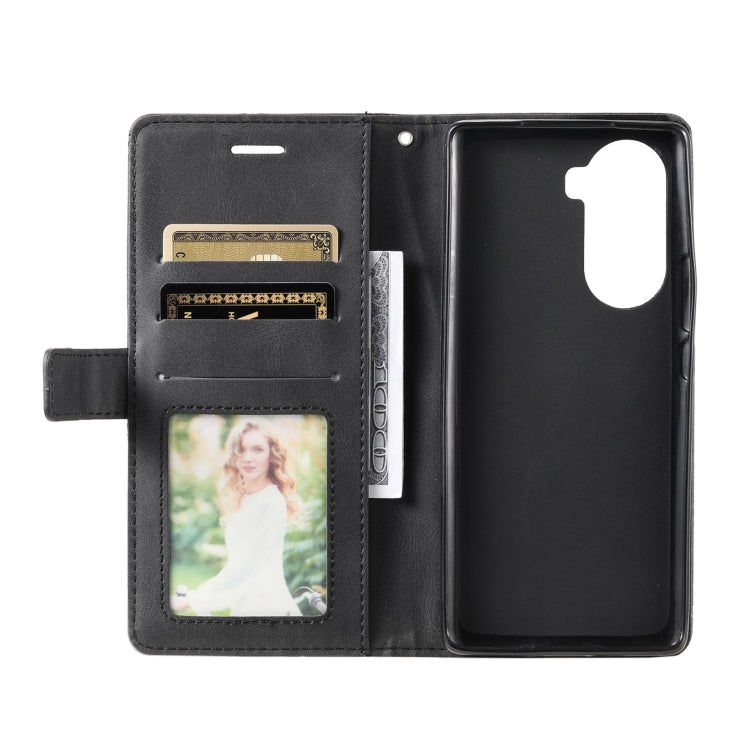 For Honor 60 Pro Skin Feel Splicing Leather Phone Case