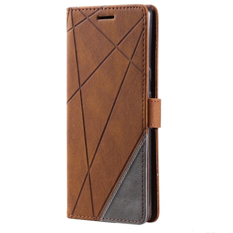 For Google Pixel 6 Pro Skin Feel Splicing Leather Phone Case