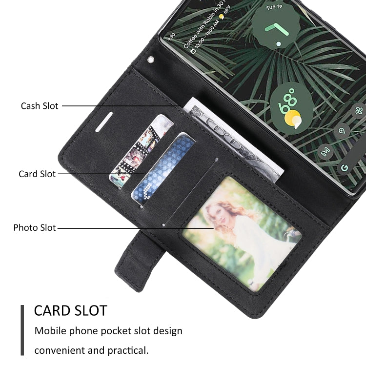 For Google Pixel 6 Skin Feel Splicing Leather Phone Case