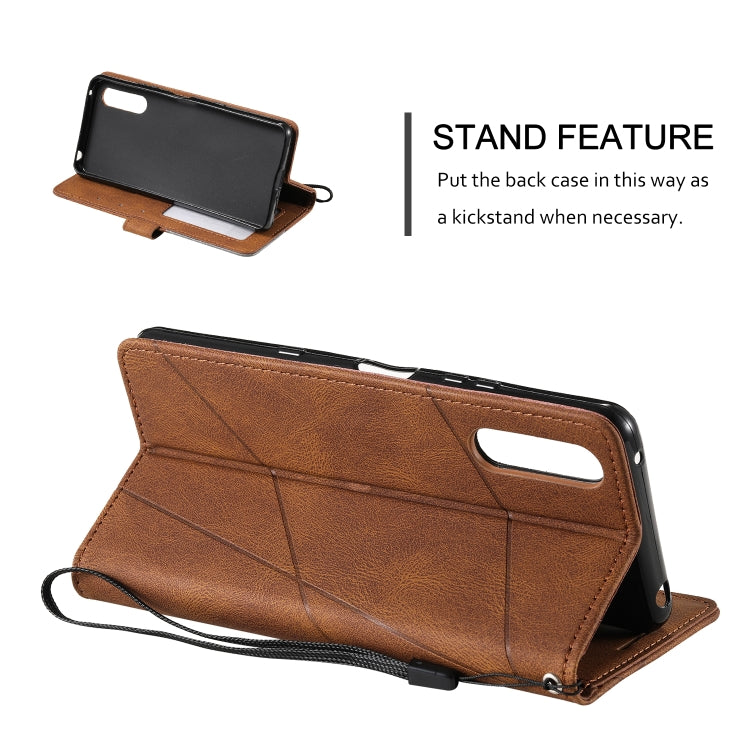 For Sony Xperia 5 III Skin Feel Splicing Leather Phone Case