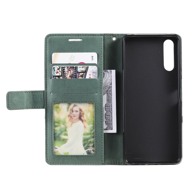 For Sony Xperia 5 III Skin Feel Splicing Leather Phone Case