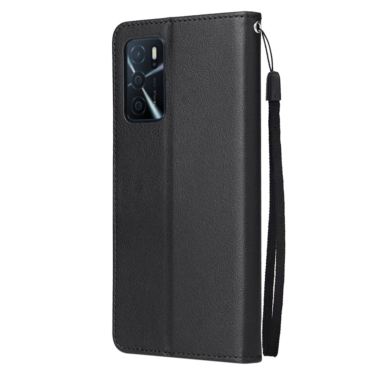 For OPPO A16 3 Card Slots Multifunctional Leather Phone Case