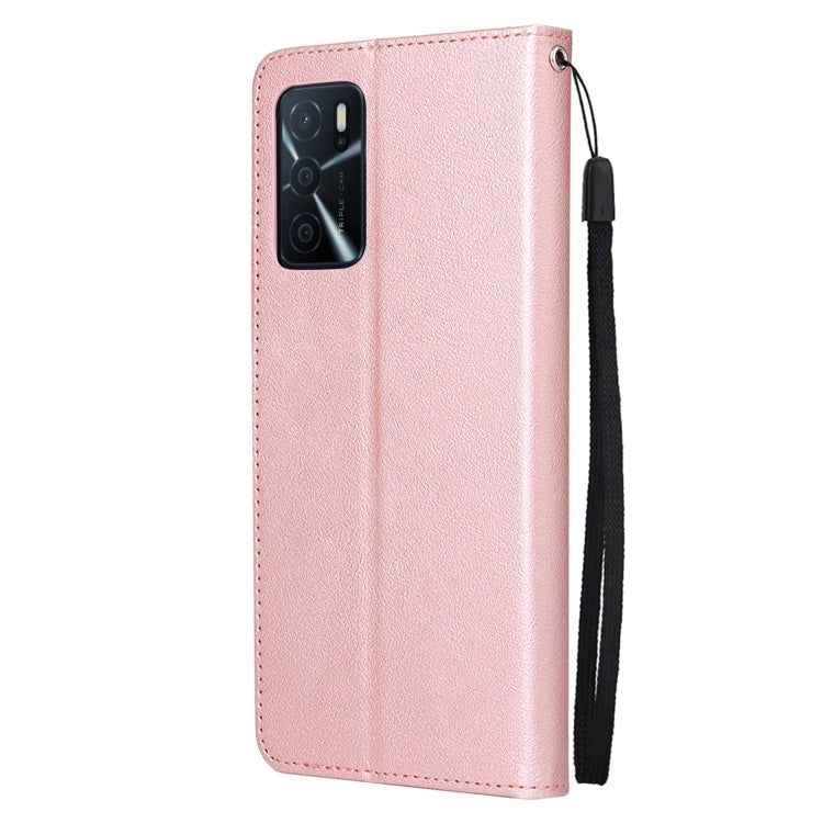 For OPPO A16 3 Card Slots Multifunctional Leather Phone Case