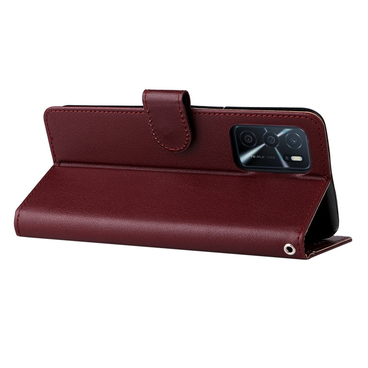 For OPPO A16 3 Card Slots Multifunctional Leather Phone Case