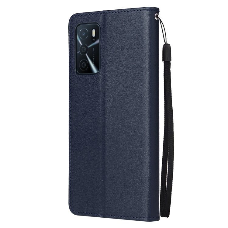 For OPPO A16 3 Card Slots Multifunctional Leather Phone Case