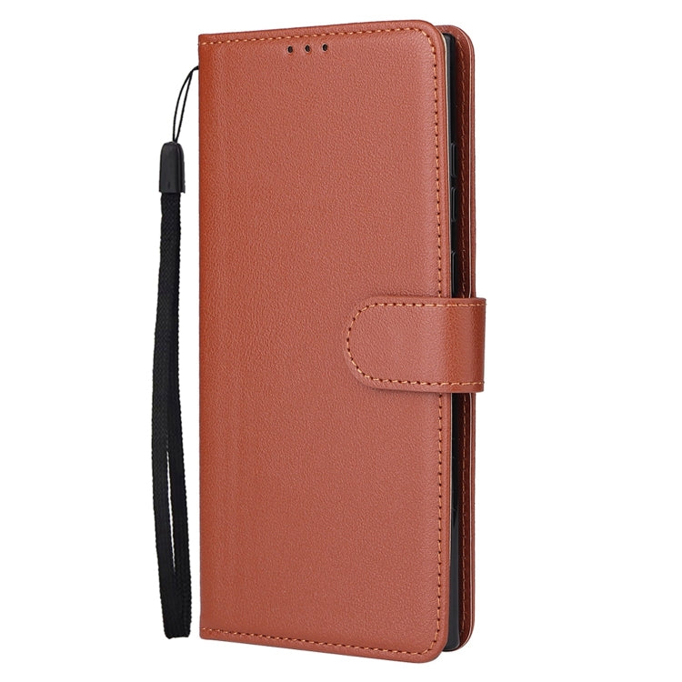 For Samsung Galaxy S22 Ultra 5G 3 Card Slots Multifunctional Leather Phone Case