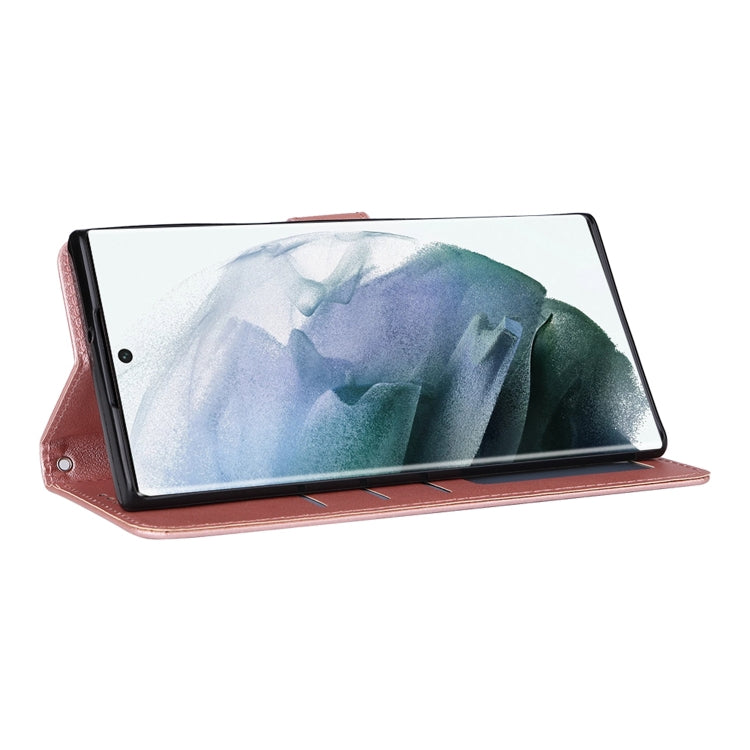 For Samsung Galaxy S22 Ultra 5G 3 Card Slots Multifunctional Leather Phone Case