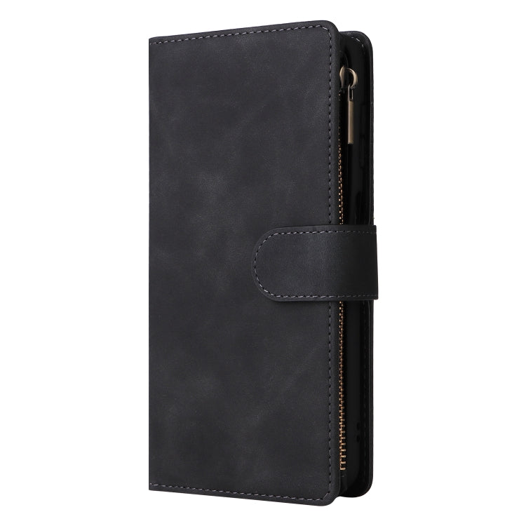 For Samsung Galaxy A13 5G Multifunctional Frosted Zipper Wallet Leather Phone Case