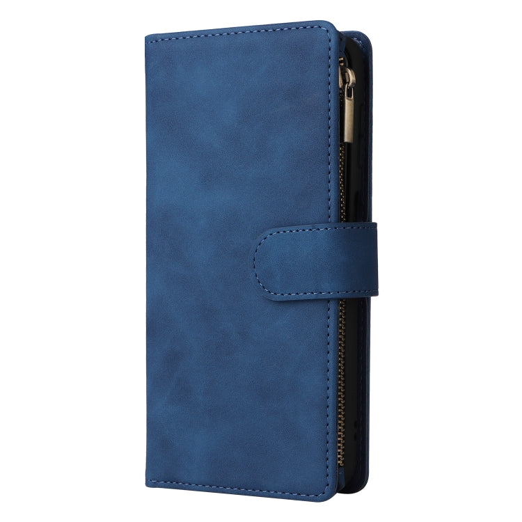 For Samsung Galaxy A13 5G Multifunctional Frosted Zipper Wallet Leather Phone Case