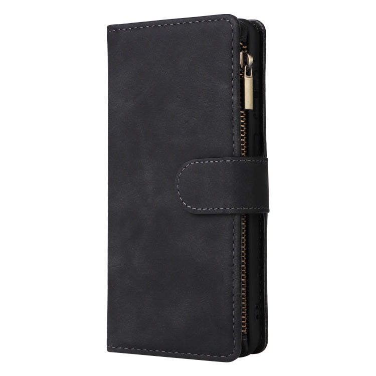For Samsung Galaxy A33 5G Multifunctional Frosted Zipper Wallet Leather Phone Case