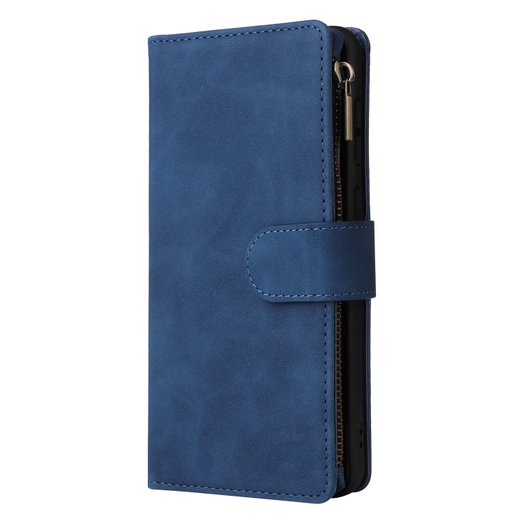 For Samsung Galaxy A33 5G Multifunctional Frosted Zipper Wallet Leather Phone Case
