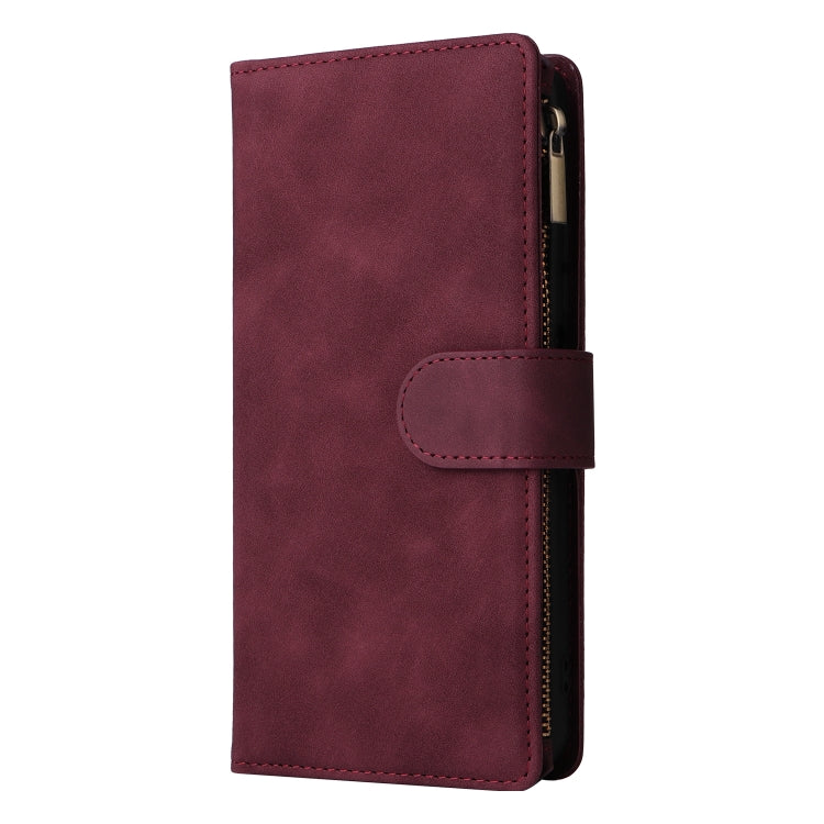 For Xiaomi Redmi Note 11 Pro China Multifunctional Frosted Zipper Wallet Leather Phone Case