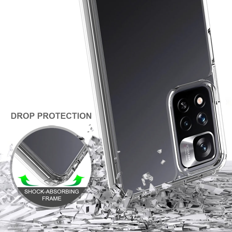 For Xiaomi Redmi Note 11 Pro+ 5G Scratchproof TPU + Acrylic Protective Phone Case